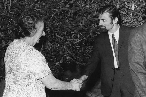 Prime Minister of Israel, Golda Meir and Bob.